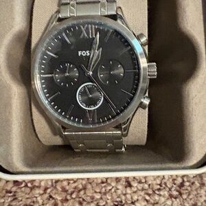 Fossil Gray and Silver Chronograph Watch